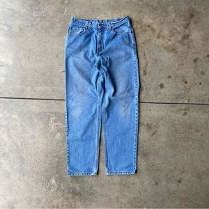 Vintage 505 y2k 2001 Levi’s denim jeans relaxed straight fit red tab 34/32